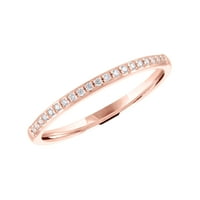 14k dijamantni prsten od ružičastog zlata od ružičastog zlata