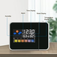 Digitalni Alarm s LED 3-inčnim zaslonom, zidni alarm s automatskim podešavanjem svjetline, crni