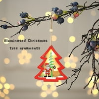 Viseći zidni dekor Ukrasi za božićno drvce godišnji događaji Božićni drveni ukras dodati će boju Vašim božićnim