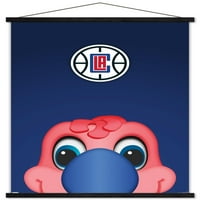 Los Angeles Clippers - S. Preston Mascot Cuck plakat Condor Wall s magnetskim okvirom, 22.375 34