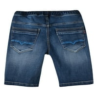 Leo & Lily Boys 'Kids' Elastic Elastic struk redoviti fit Stretch Stretch traper kratke hlače jean