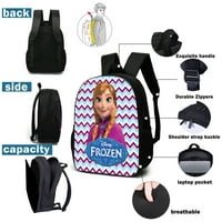 Fozen Princes Elsa Anna Set-BackPack+torba za ručak+futrola olovke