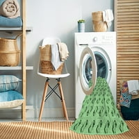 Unutarnji tepisi za pranje u perilici rublja, Okrugli, prijelazni, žadno zeleni, promjera 8 inča