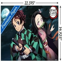 Ubojica demona - Zidni plakat Tanjiro i Nezuko, 14.725 22.375