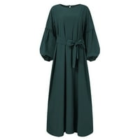 Wyongtao se bavi ugodnim modnim ženskim zima plus size ležerna haljina za okrugli vrat labavi seksi haljina s