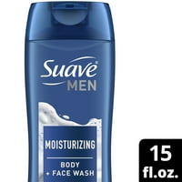 Suave muškarci tekuće lice za čišćenje lica i tijela za pranje shea maslac i kokosovo ulje, oz