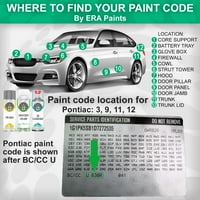Boje kompatibilne s Pontiac Montana Sv ECACT podudaranje Dodirnite Up Paint Clear Primer i osnovni komplet