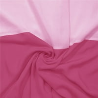 Homchy ženske haljine casual print seksi haljine s kratkim rukavima ružičaste l