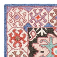 Ručno tkani tepih od bjelokosti u boji ugljena u boji 9606