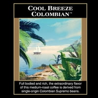 Boca Java Cool Breeze Kolumbijska jednostruka podrijetla mljevena kava, srednje pečenje, oz. Torba, arabica,