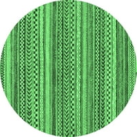 Ahgly Company zatvoreni okrugli orijentalni smaragdno zeleni prostirke, 3 'krug