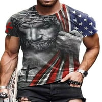 Grianlook muška bluza kratki rukavi majice posada vrat ljetni vrhovi muškarci labavi fit majica casual mišićni
