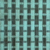 Ahgly Company Unutarnji pravokutnik Sažetak Svijetlo plave prostirke moderne površine, 6 '9'
