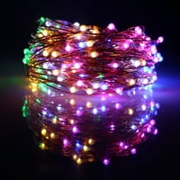 Gostoto LED bajkovita lampica, vodootporna bakrena žica lampica za kućni božićni vjenčani festival ukras