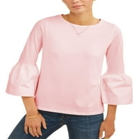 Ženska bluza s raširenim rukavima Alison Andries pulover majice, bijela, srednja