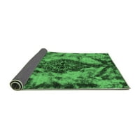 Ahgly Company Unutarnji pravokutnik Sažetak Smaragdno zeleno prostirke moderne površine, 7 '10'