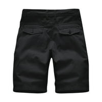 Ležerne muške rastezljive hlače Muška moda Ležerne jednobojne ulične kratke hlače s više džepova s patentnim zatvaračem