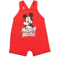 Komplet odjeće za novorođene dječake s Mikkijem Mouseom iz menija, francuskim frotirnim kratkim kombinezonom,