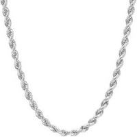 Ogrlica lanca srebra od srebra, 16 ”do 30”, s kopčom jastoga, za žene, djevojke, unisex
