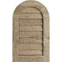 Stolarija od 94 92 1. otprilike piljena okrugla drvena ploča od drveta, nefunkcionalni zabatni otvor, premazana