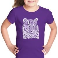 Pop art majica za djevojčice-velike mačke