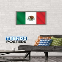Plakat na zidu zastave Meksika, 14.725 22.375