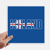 Island Country zastave Naziv naljepnice Oznake Oznake zida Slika Laptop Naljepnica Self Adhesive