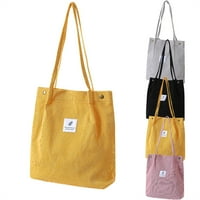 Ženske baršunaste torbe za kupovinu na otvorenom za zabavu ženska torbica-Žuta