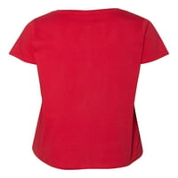 Ženska majica s izrezom u obliku slova U Plus-size