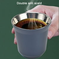 Šalice za kavu otporne na toplinu od 80 ml od nehrđajućeg čelika s dvostrukim zidom za piknik na otvorenom