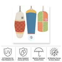 Holli Conger 'Obalni kolaž ikone 4' Vanjsko platno