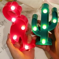 Yoone Night Light 3D Božićni ukras u obliku ananasa Kaktus Flamingo Мультяшный lampa za kuću