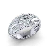 Ženski modni zaručnički prsten od 0,75 k okruglog dijamanta od punog zlata od 14 K 91