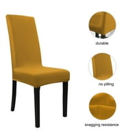 Navlaka za stolice u blagovaonici elastične uklonjive navlake za stolice u narančastoj boji