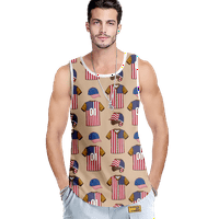 4. srpnja 3d Print casual tenk Top za muškarce američke zastave USA zastava 4. srpnja košulje orla muški mišićni