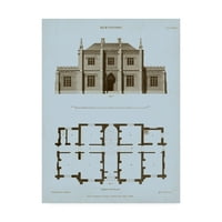 Zaštitni znak likovna umjetnost 'Chambray House and Plan V' platno umjetnost Thomasa Kellyja