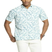 Van Heusen muški zračni tropski print majica s kratkim rukavima dolje