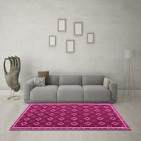 Tradicionalne prostirke za sobe u orijentalnom stilu u ružičastoj boji, promjera 8 inča