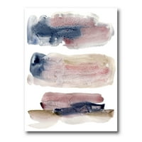 DesignArt 'bež plavi i ružičasti oblaci' moderni platno zidne umjetničke tiska
