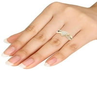 Carat T.W. Dijamantno srce 10kt modni prsten od žutog zlata