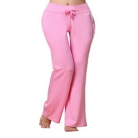 Grianlook Ladies joga hlače crtanje dna dna visoki struk ženama cijele dužine jeggings kontrola trbuha.