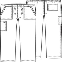 Muške i ženske radne hlače Cherokee Workwear Revolution s зауженными штанинами na завязках WW020