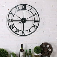 Vintage sat Europska izdubljena rimska brojčana numerička tiha ručno rađena 3D veliki okrugli ukrasni sat za kuhinju