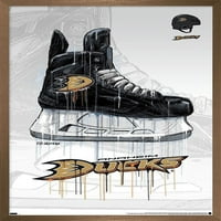 Zidni poster Anaheim Ducks - drip Skate, 14.725 22.375