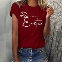 Ženske majice s uskrsnim uzorkom, Ženski vrhovi, Vintage majice s cvjetnim printom, majice kratkih rukava, Ležerne