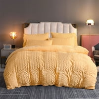 Prekrivač za krevet, lagani Set prekrivača, ultra mekani popluni s jastučnicama, pamučna jednobojna deka, prozračna