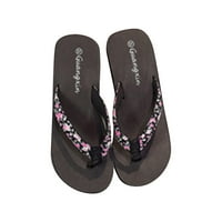 Plus veličina sandala sa sandalama nožnih prstiju Ženske ljetne cvjetne cvjetne pete platforme za pete s petama
