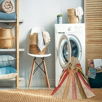 Unutarnji tepisi za pranje u perilici rublja, kvadratni prijelazni narančasti, površine 6 stopa