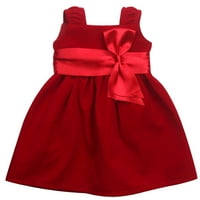Sofijina baršunasta haljina za lutke od 18 inča, crvena