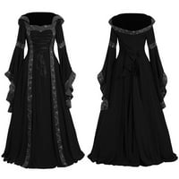 Frostluinai Srednjovjekovna haljina Renesansna kostim za žene Halloween Corset Gotička renesansna haljina vintage